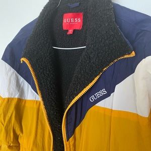 Guess Sherpa Vintage Retro Jacket Bomber Spring